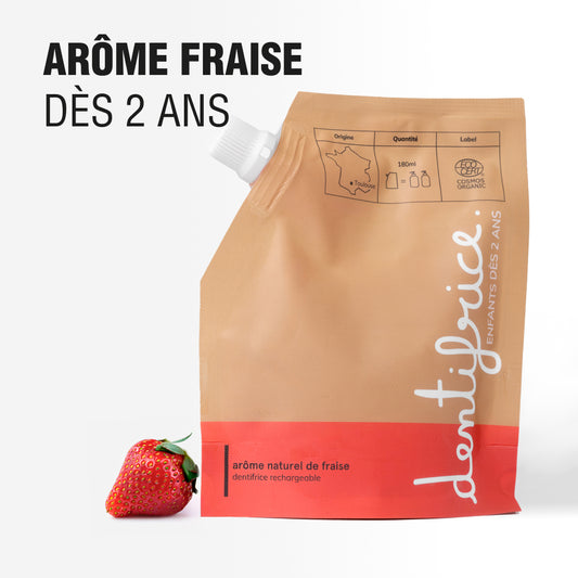 Dentifrice enfant certifié bio - Fraise