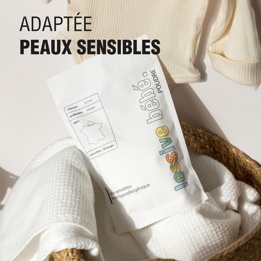 Kit de départ lessive poudre bébé et peaux sensibles