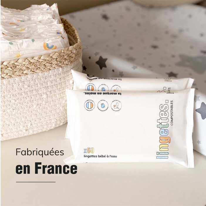 Lingettes nettoyantes bébé x5