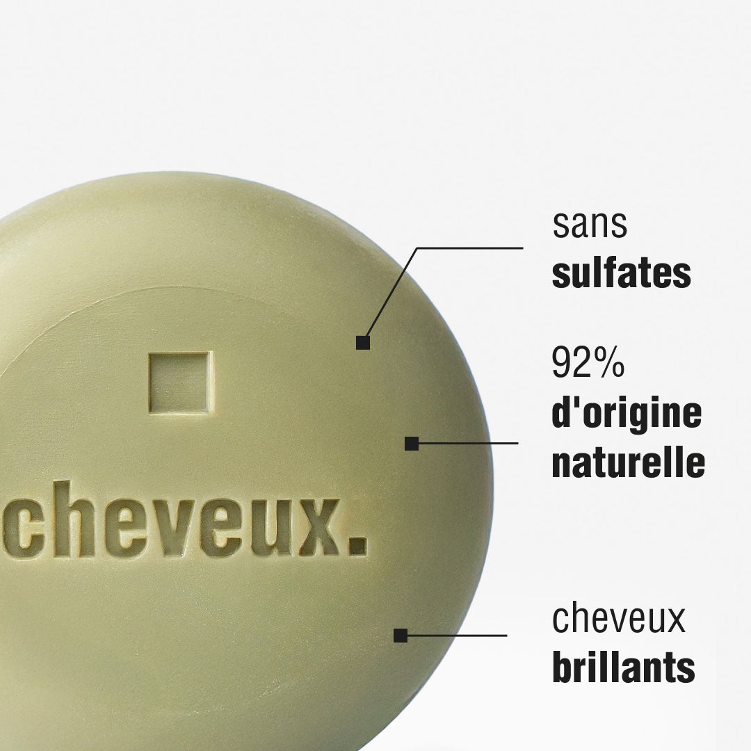 Shampoing solide - Cheveux gras - Thé vert