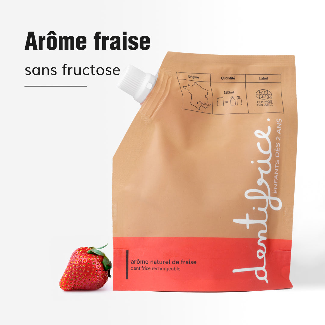 Dentifrice enfant certifié bio - Fraise