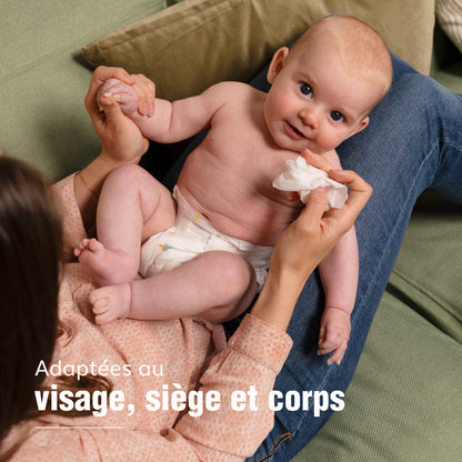 Lingettes nettoyantes bébé x5